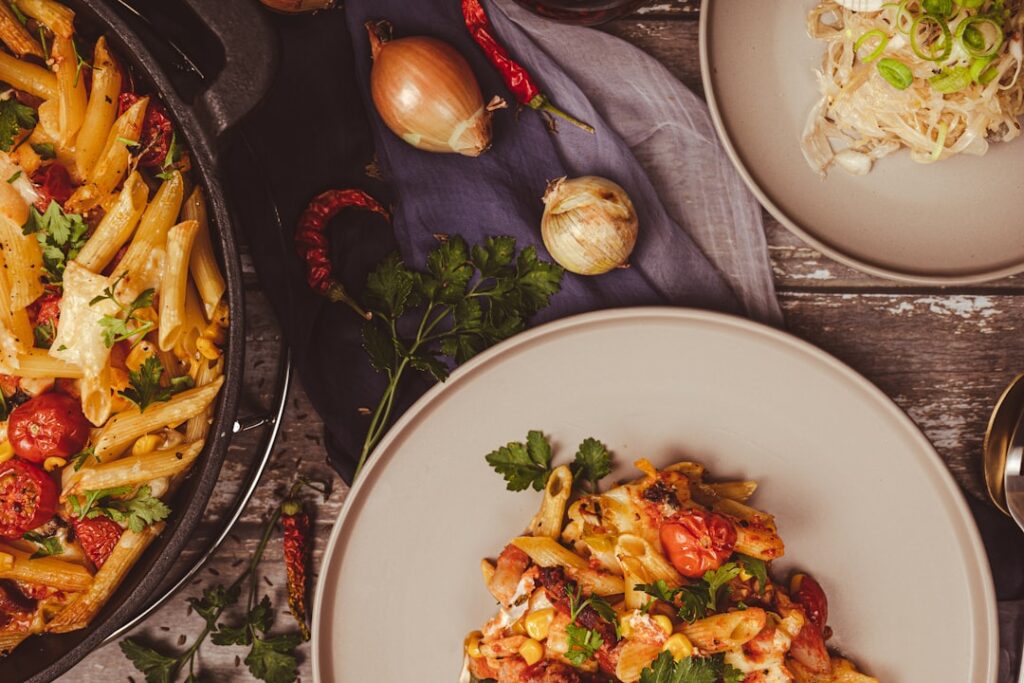 Heerlijke geroosterde paprika pasta voor elk moment